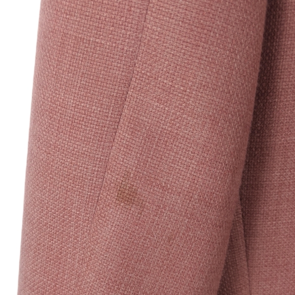 Vintage Oversized Blazer Linen Pink 80s Golf Hart Schaffner & Marx L - Picture 12 of 12